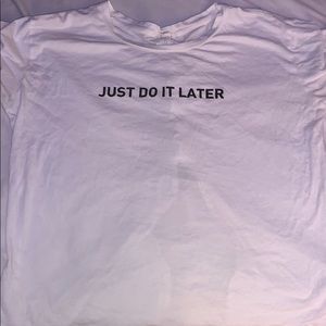 Just do it later cropped tee